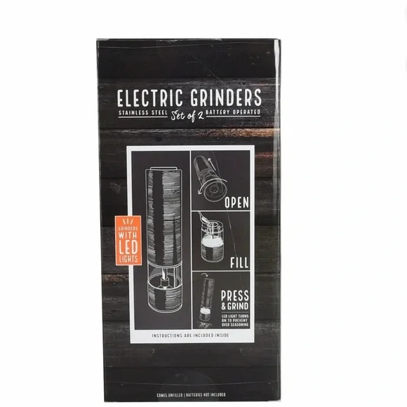 Kamenstein Electric Stainless Steel Salt and Pepper Grinder Set of 2 NEW!!! - Picture 2 of 7